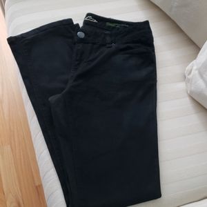Black straight leg jeans